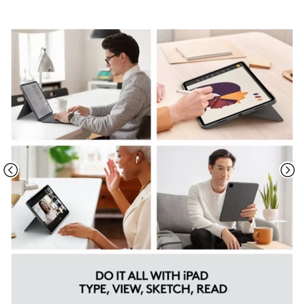 Logitech Combo Touch for iPad Pro 12.9-inch - Gray